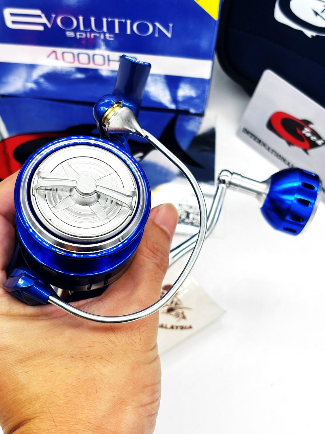 GTECH EVOLUTION SPIRIT SPINNING REEL Reel 3000 4000 HG-Power Handle ,1 ...