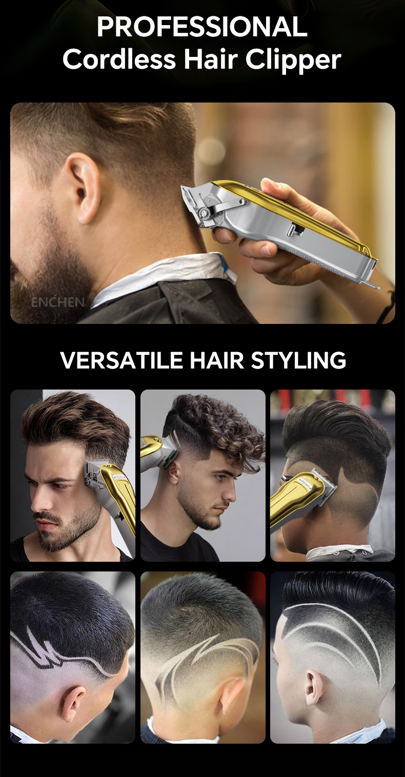 Enchen Boost 3 Mesin Rambut Hair Trimmer Professional Cordless Hair ...