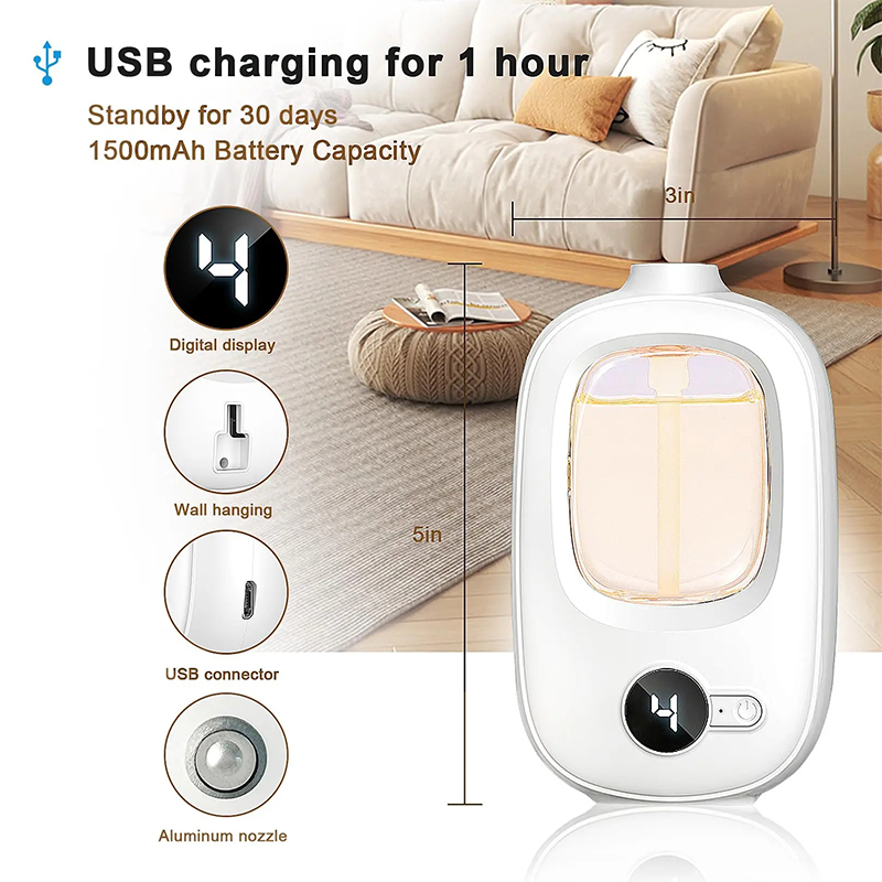 🌸Wireless Aroma Diffuser Essential Oil Digital Display Mist Aroma ...