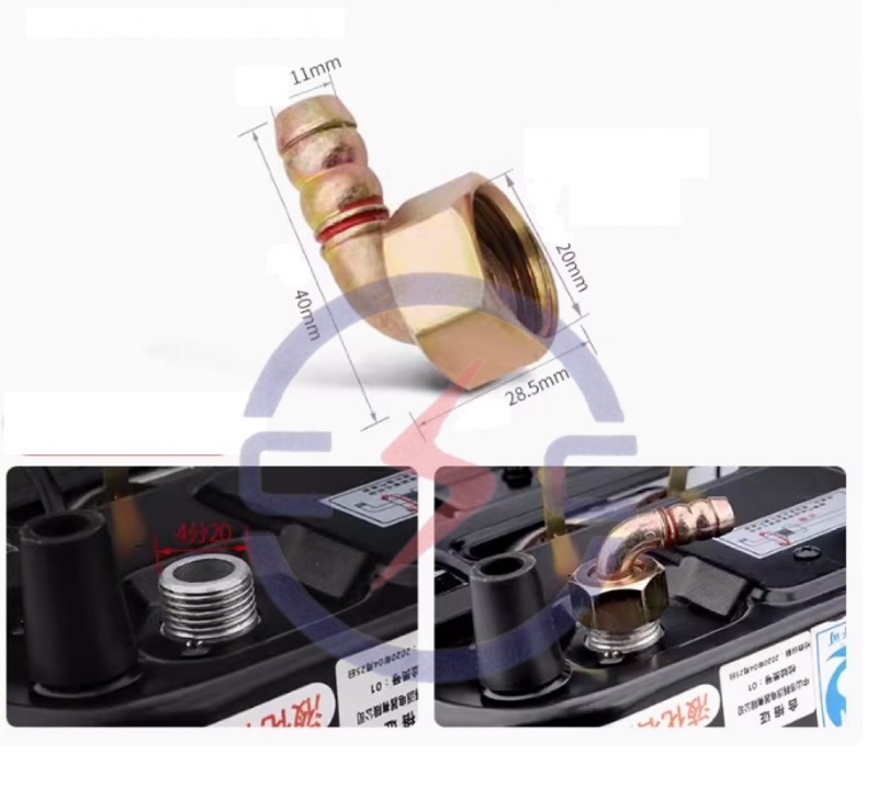 Universal Gas Cooker Stove Hob Inlet Joint Hose Connection L Shape ...