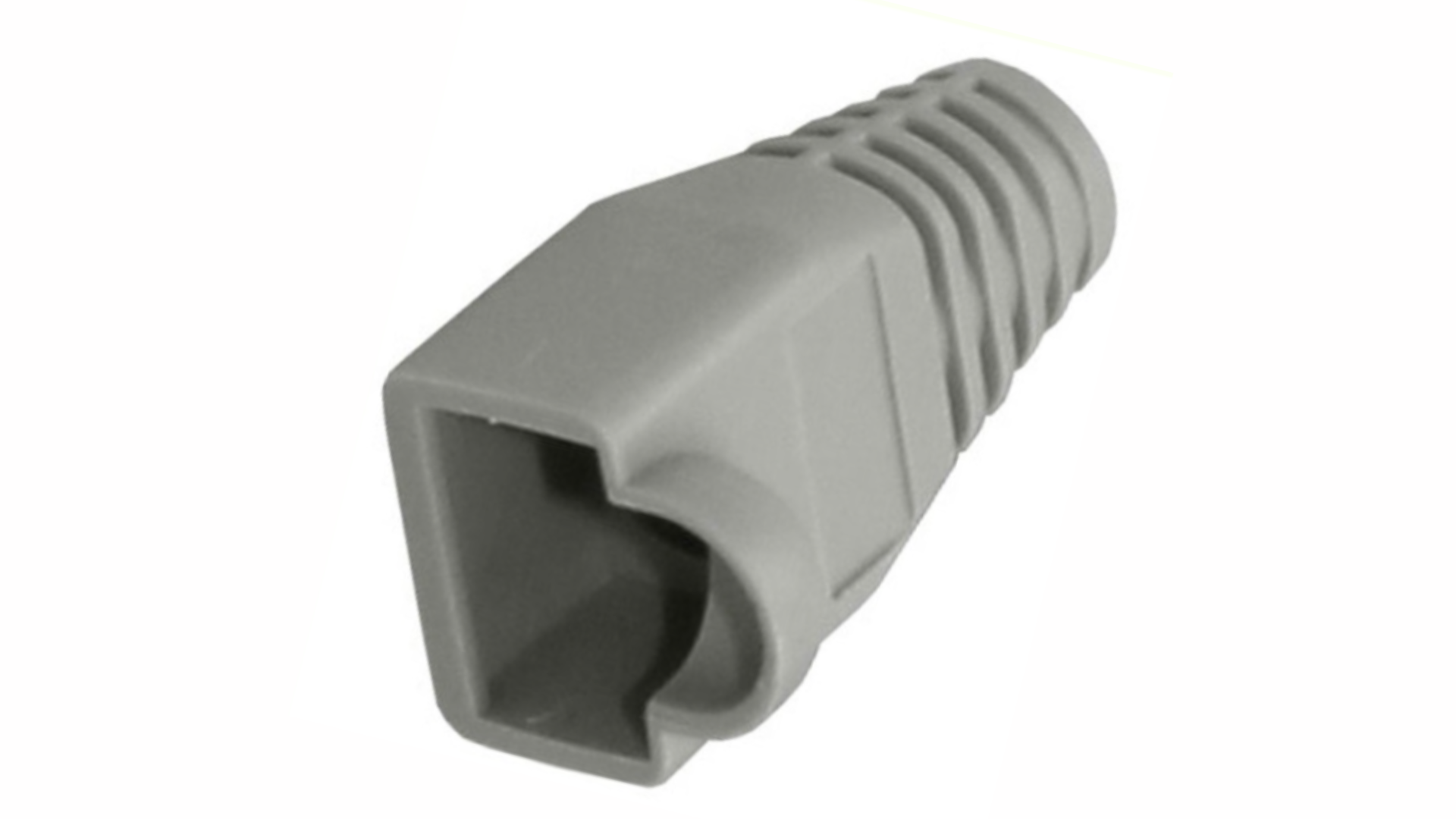 Grey Rubber Boots RJ45 LAN Network Internet Cat5e Cat6 Crystal Plug ...