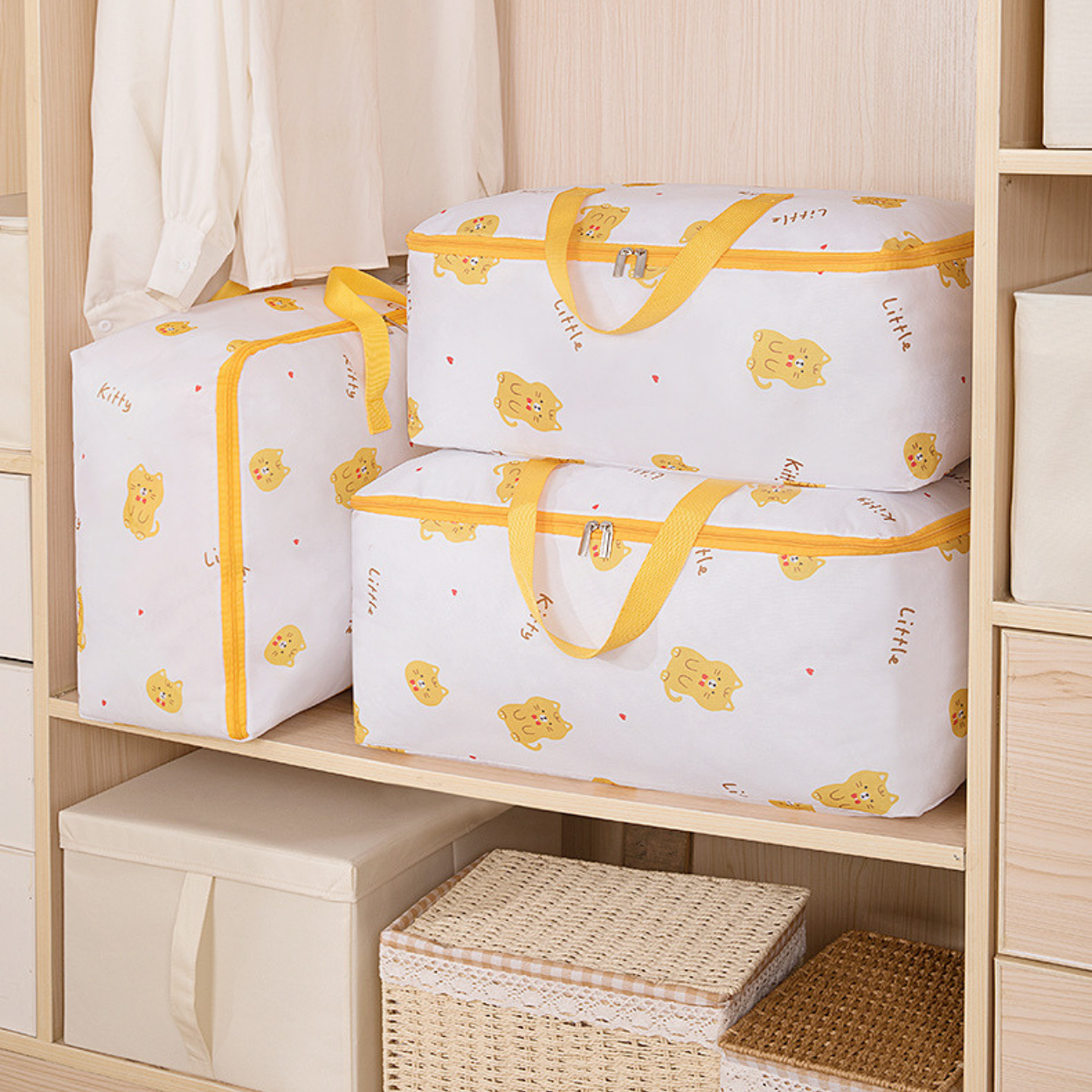 Beg Guni Besar Berzip Blanket Bag Storage Box Clothes Storage Kotak ...