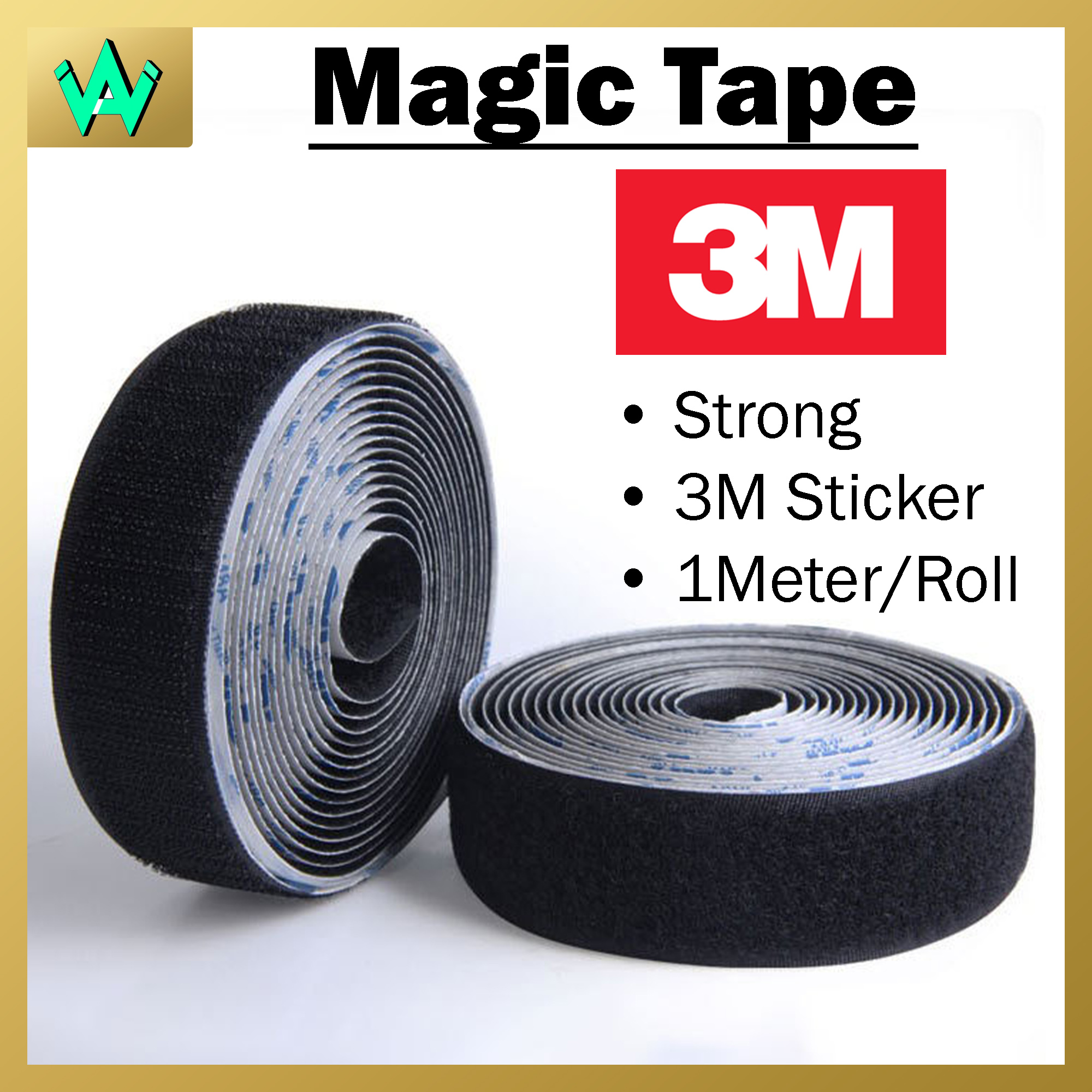 Magic Tape Hooks and Loops Self Adhesive 2cm 3cm 5cm 20mm 25mm 30mm ...