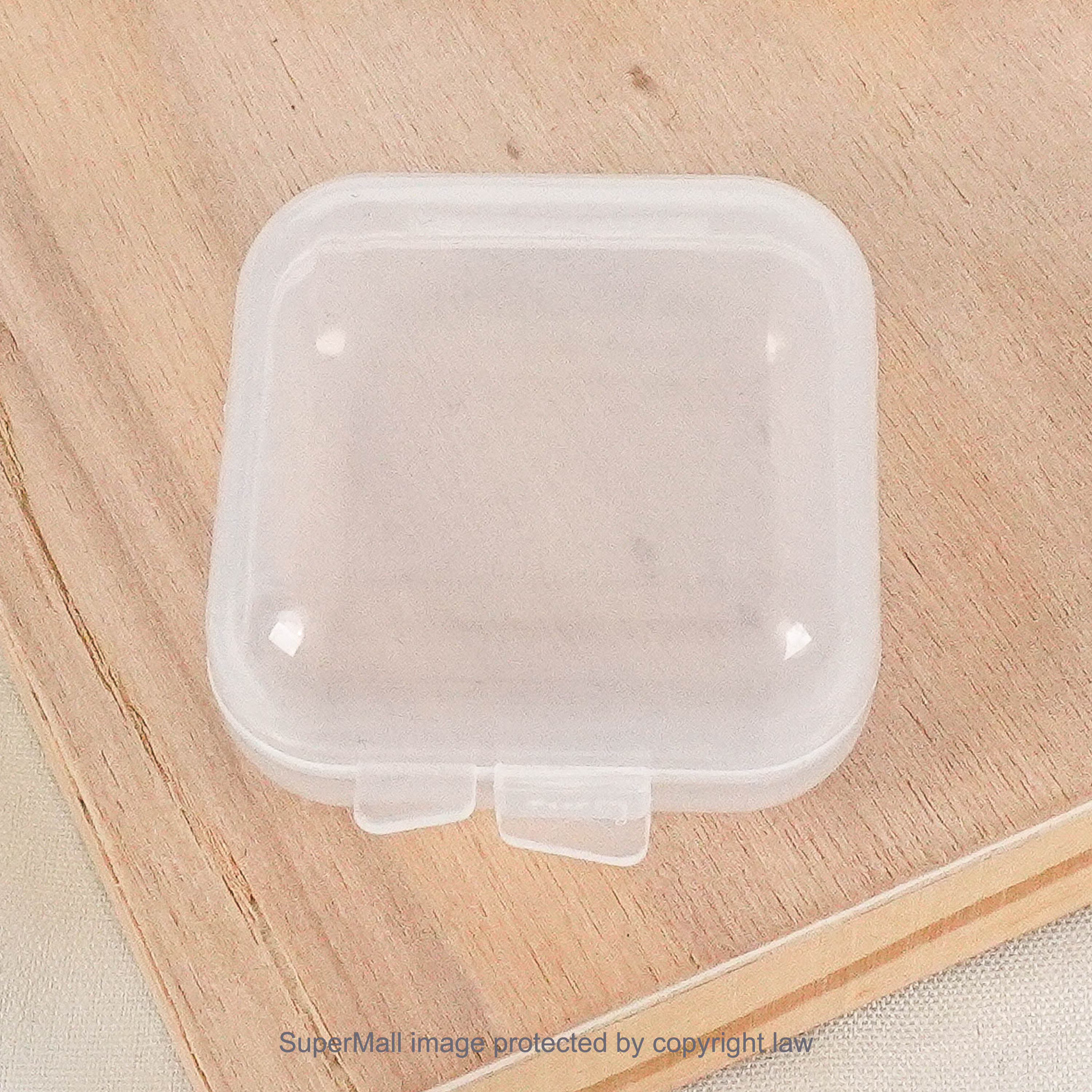 SM Mini 10Pcs Plastic Box Transparent Container Earbud Brooch Storage ...