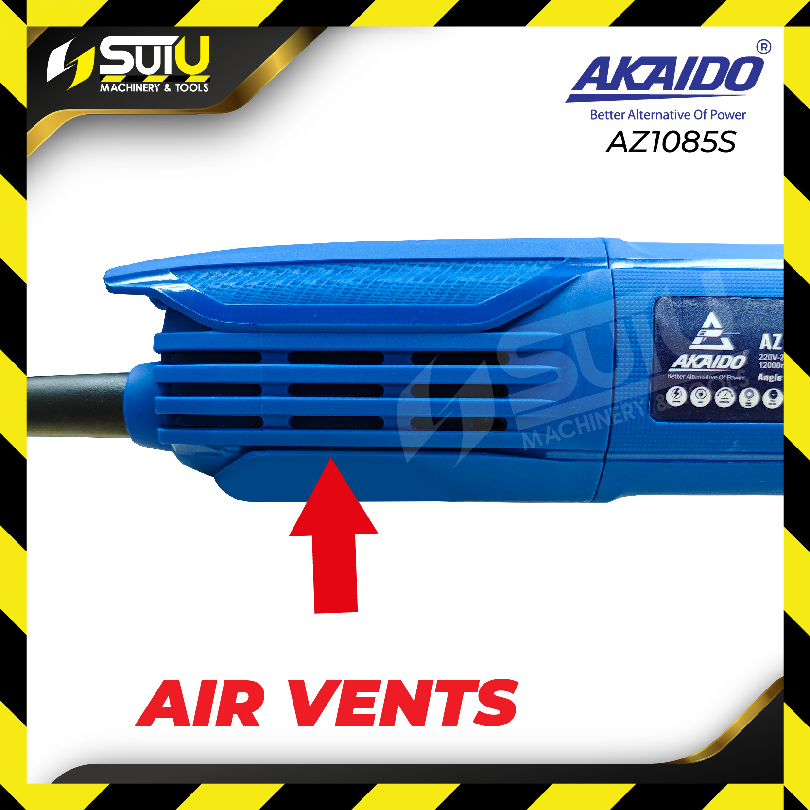 AKAIDO AZ1085S 4" / 100MM Angle Grinder 900W 12000RPM Shopee Malaysia
