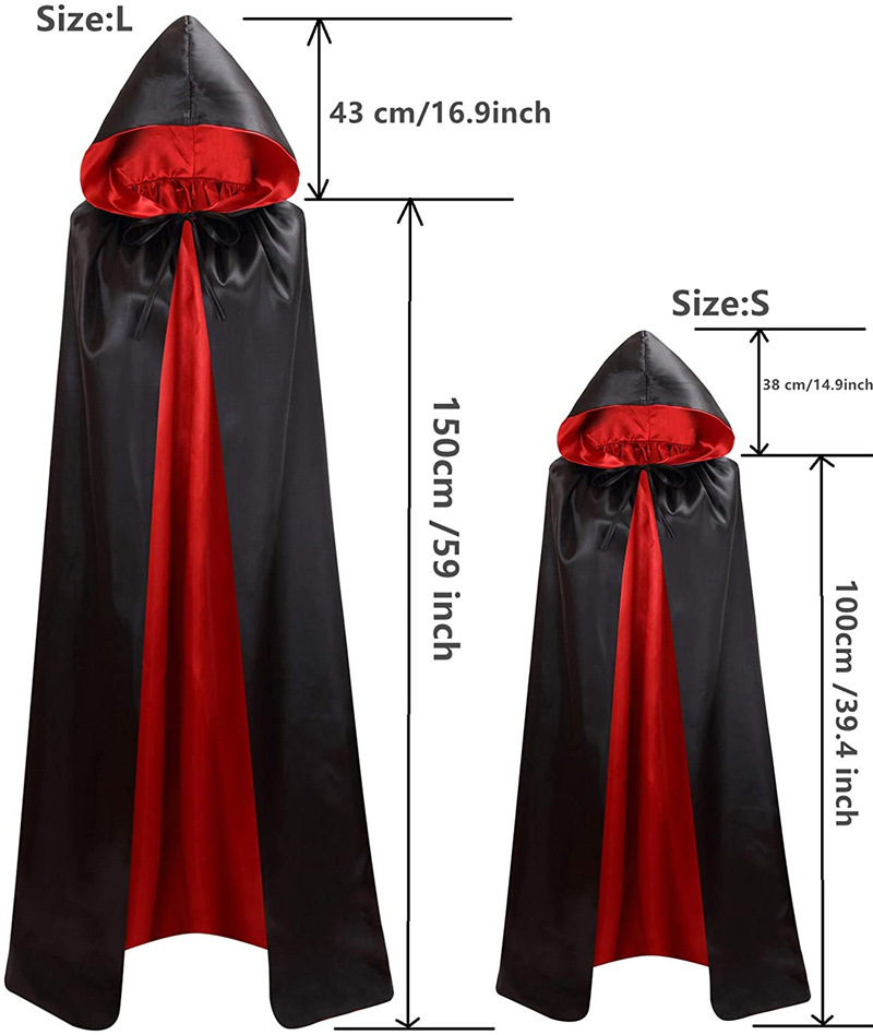 MYLITTLELASS Prince King Evil Devil Medieval Cape Cloak Dress up ...