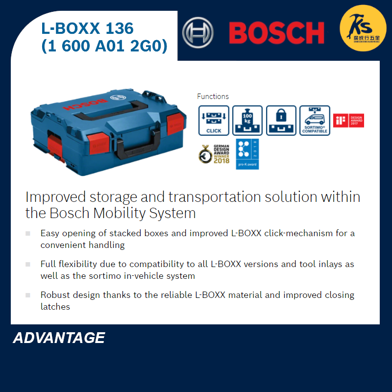 BOSCH L-BOXX Tool Storage L-BOXX Mini | 102 | 136 | 238 | 374 ( 1 600 ...