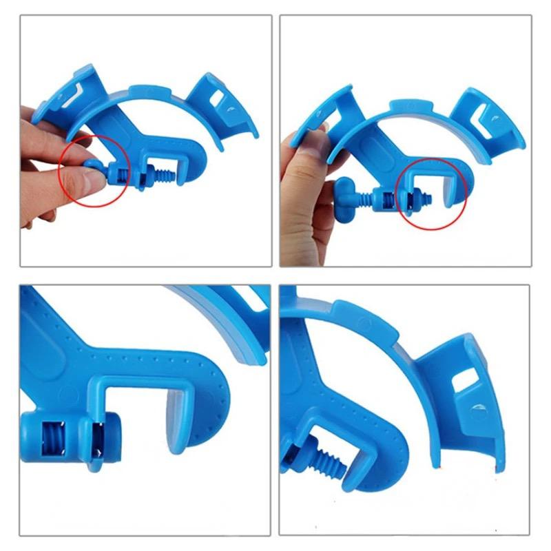 thumbnail image 2 of Dosing Tube Holder, 2pcs Multifunction Plastic Adjustable Fish Tank Mounting Clip Water Pipe Tube Clamp Hose Holder Aquarium Hose Clamp 2 of 9