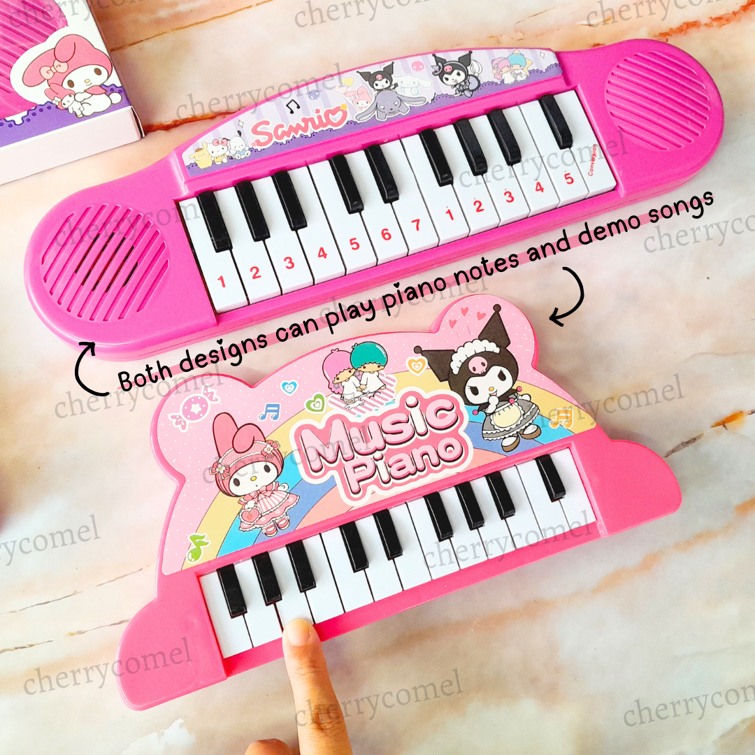 [FREE BATTERIES] Sanrio Kuromi Keyboard Piano Musical Toys Alat Muzik ...