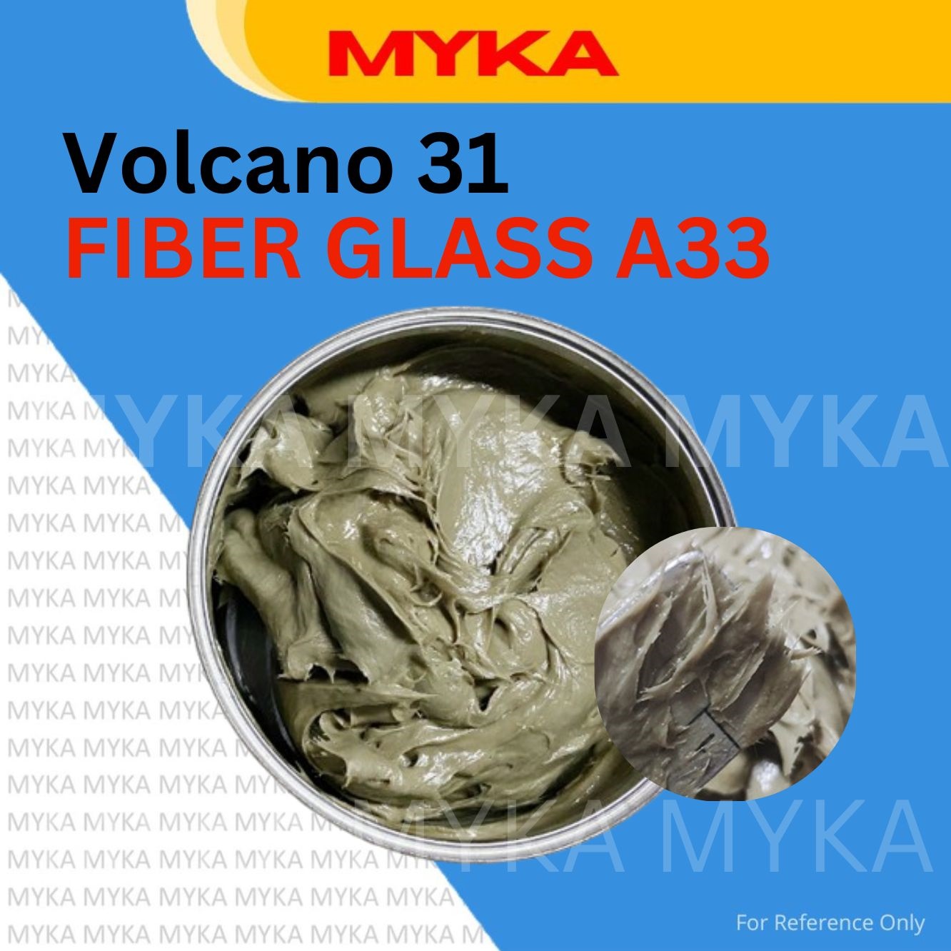 Volcano31 Fiber Glass A33 Putty Compound Body Filler For Holes Fibre ...