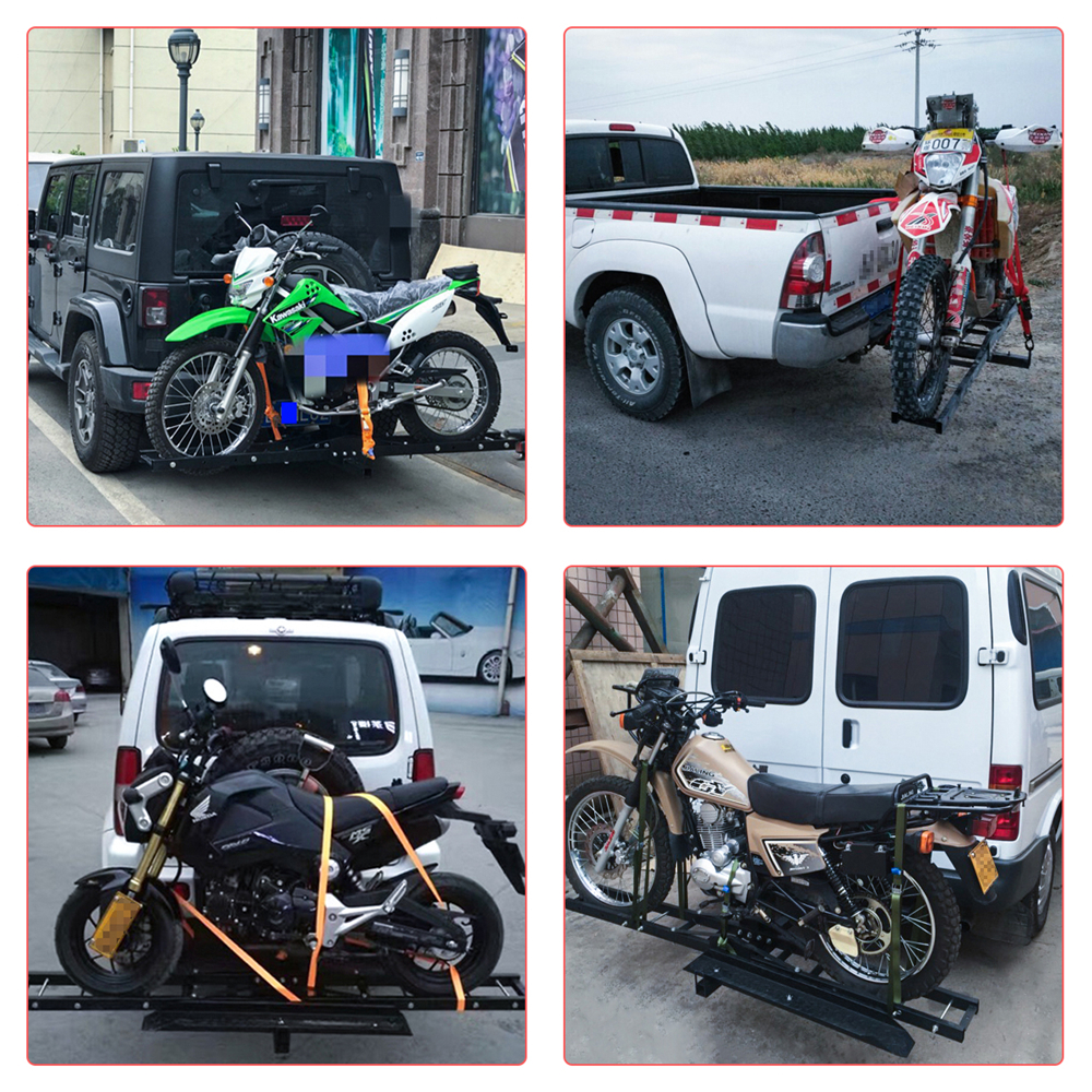 Rear Trailer Motorcycle Hitch Carrier Dirt Bike Scooter Hauler Hitch ...