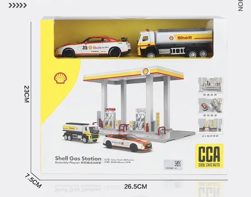 Shell Diorama Set with 2 Kereta Diecast Kereta Model car | Shopee Malaysia