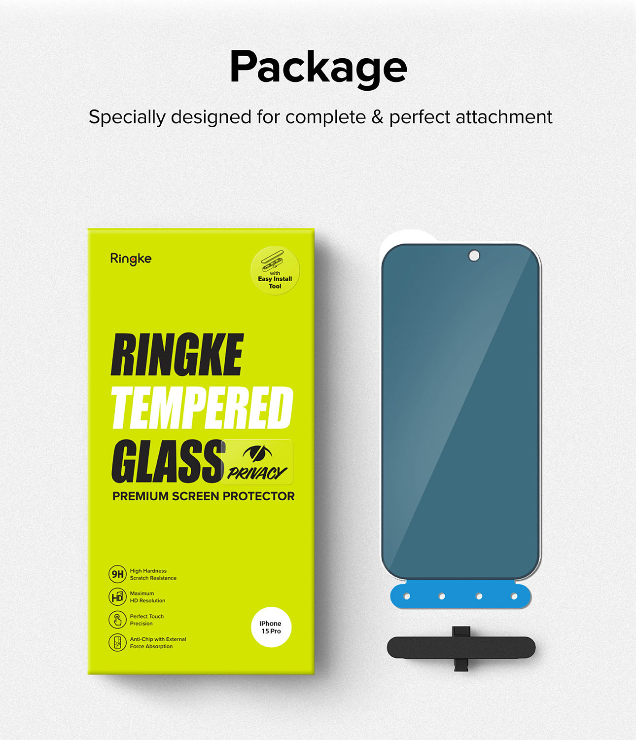 Ringke 15 Pro Privacy Tempered Glass Screen Protector | Shopee Malaysia