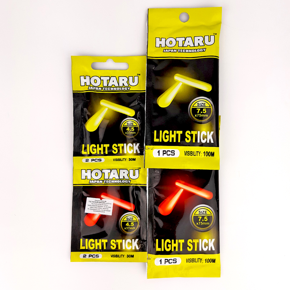(20mm- 75mm) Night Fishing Hotaru Ocean Light Stick Fluorescent Glow Float  Stick for Fishing Lampu pancing malam