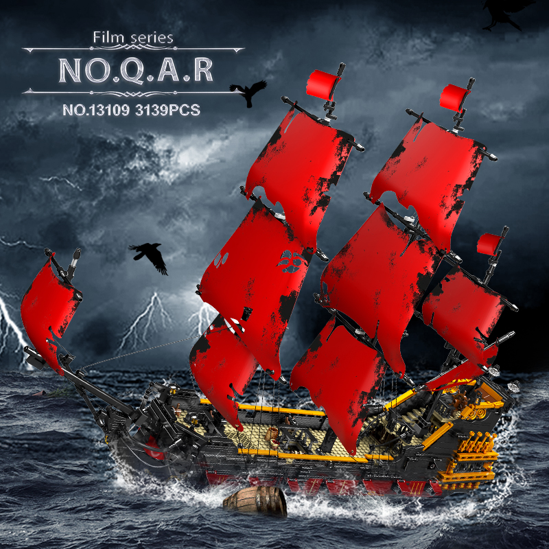 Mould King 13109 Pirates of the Caribbean Queen Anne's Revenge Pirate ...
