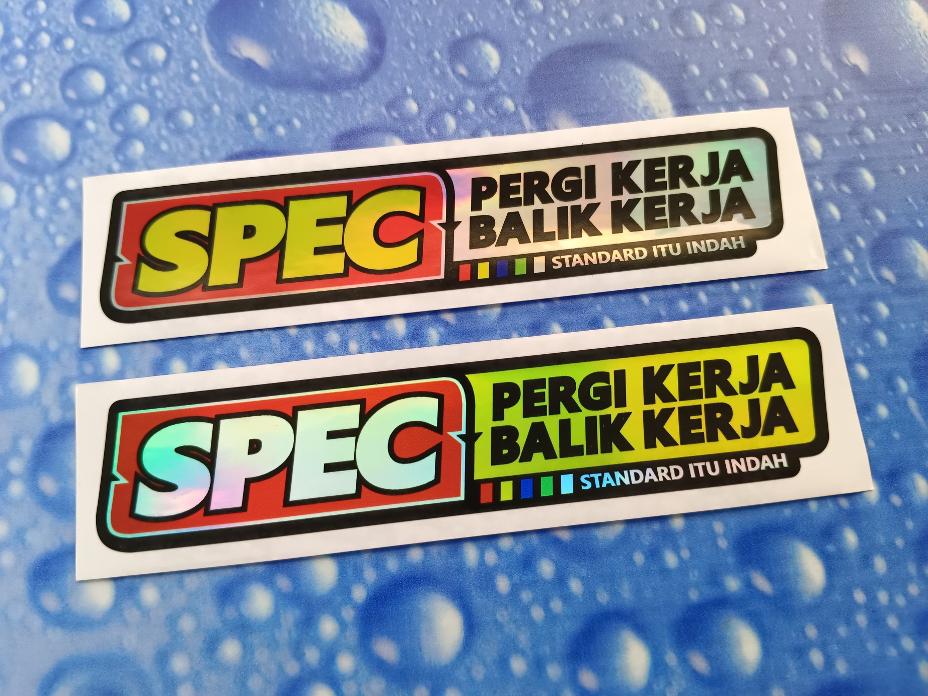 Spec Pergi kerja balik kerja Sticker Decal Motor&Car*7153 | Shopee Malaysia