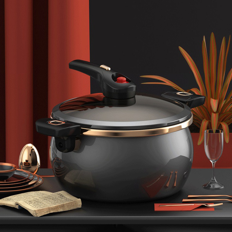 Vienii Joli Enamel Multifunction Micro Pressure Soup Pot Pressure ...