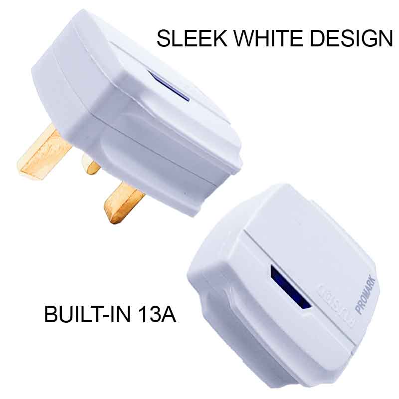 Promark 13A Bakelite UK Plug Top Kepala Plak 3Pin with LED Indicator ...