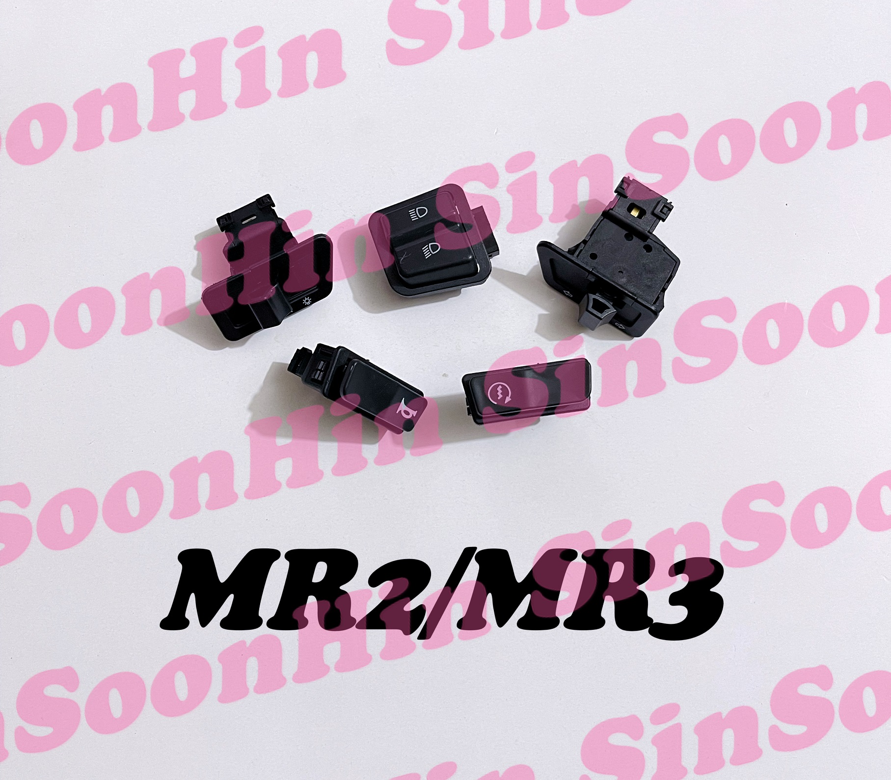 Modenas MR2 MR3 5PCS Set Button Starter Horn Hi Low Signal On Off Cover ...