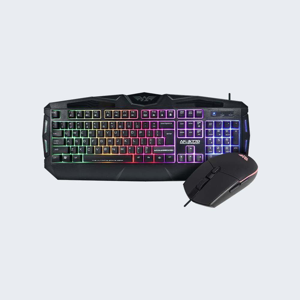 Armaggeddon AK-6770 KALASHNIKOV II Wired Membrane Keyboard and Mouse ...