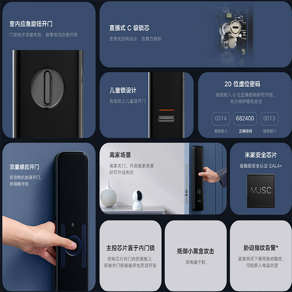 Xiaomi Mijia Smart Door Lock M20 Pro Cat Eye Screen Automatic ...