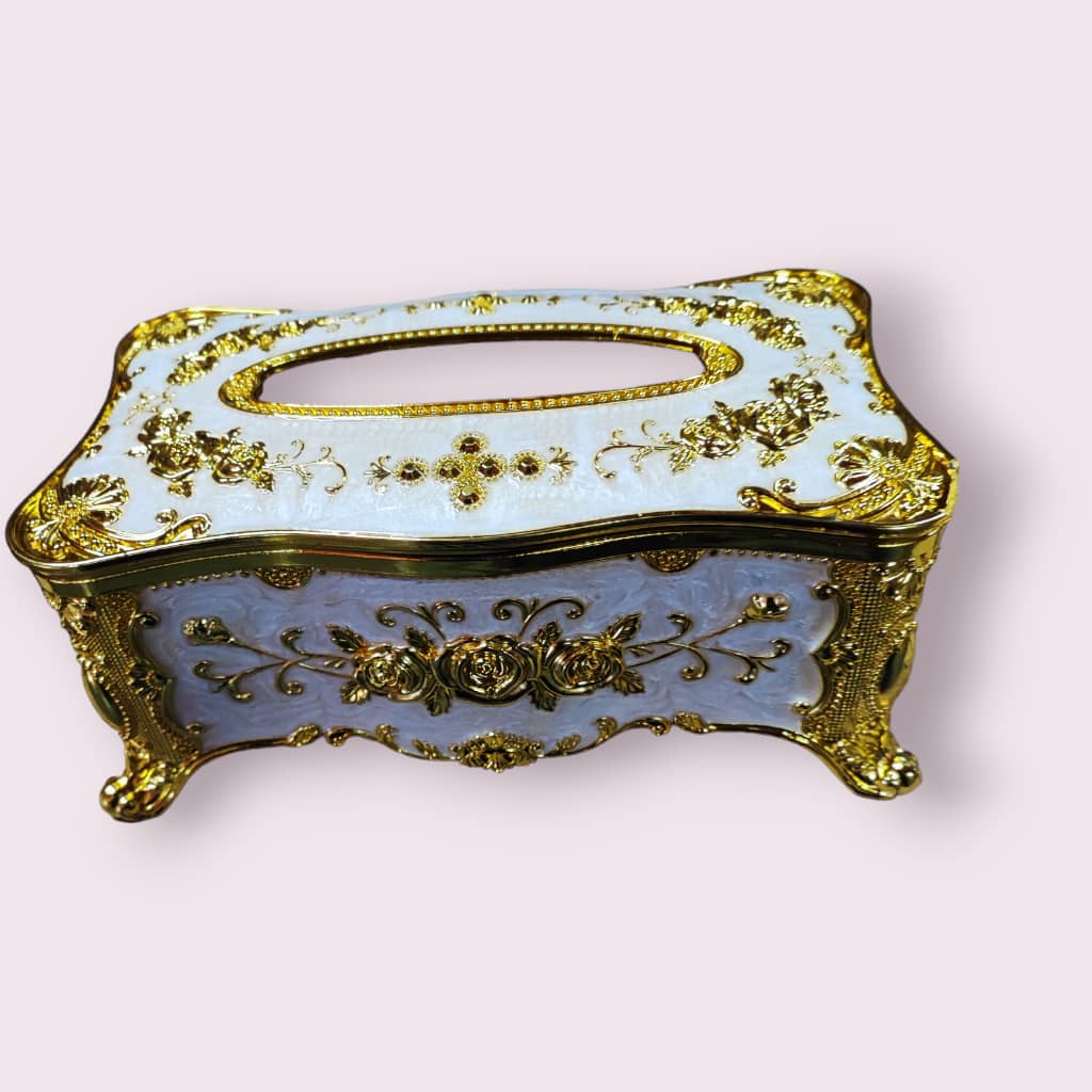TRENY Large Luxury Castle Style Tissue Box Cover Fashion Finishing Box ...