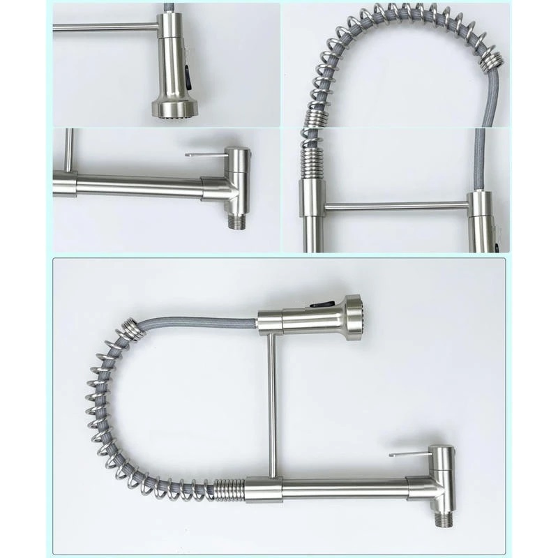 Single Cold Wall Basin Kitchen 304 Stainless Steel Modern Tap Single ...