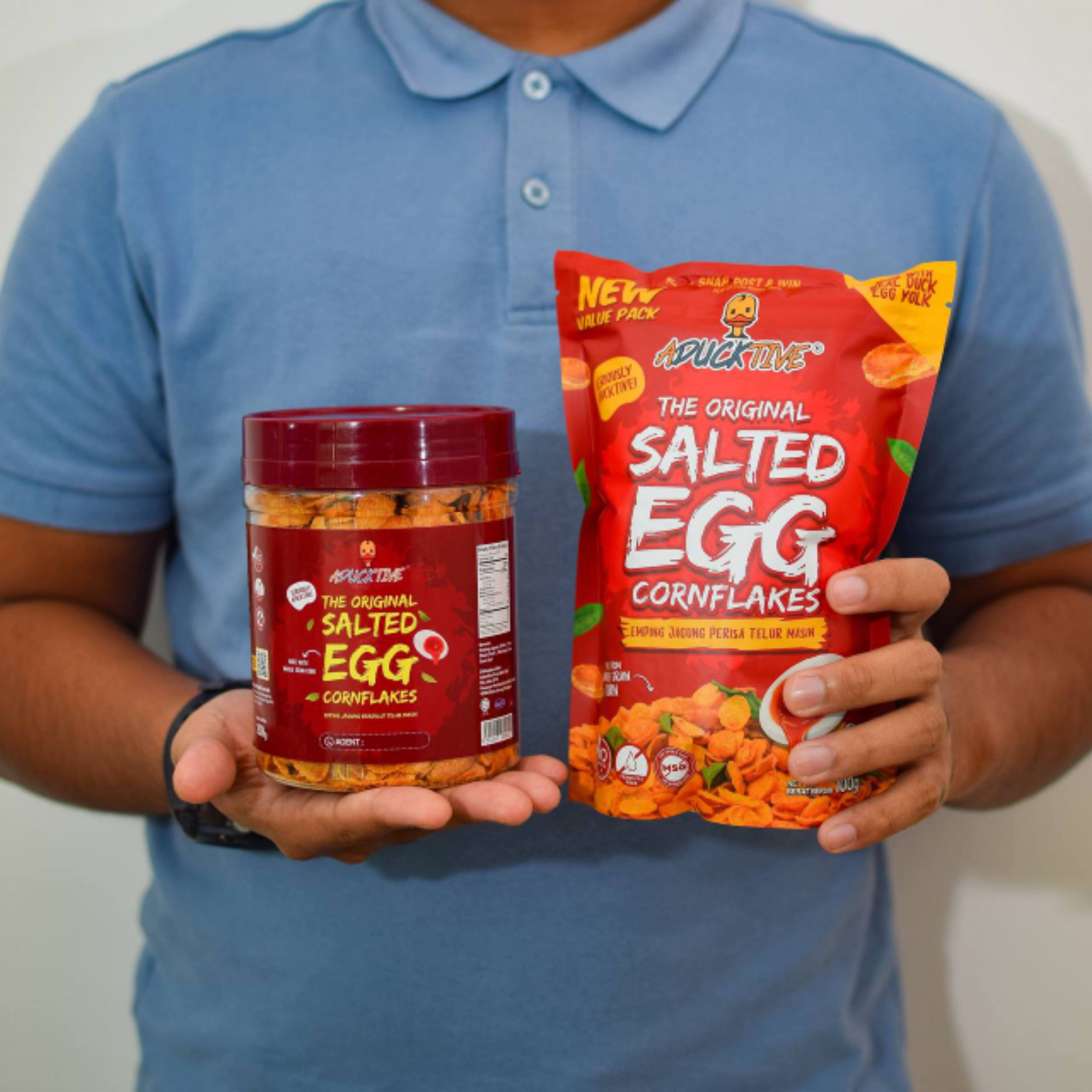 ADUCKTIVE Set Raya TIFFIN / Salted Egg Cornflakes Original dan Spicy ...