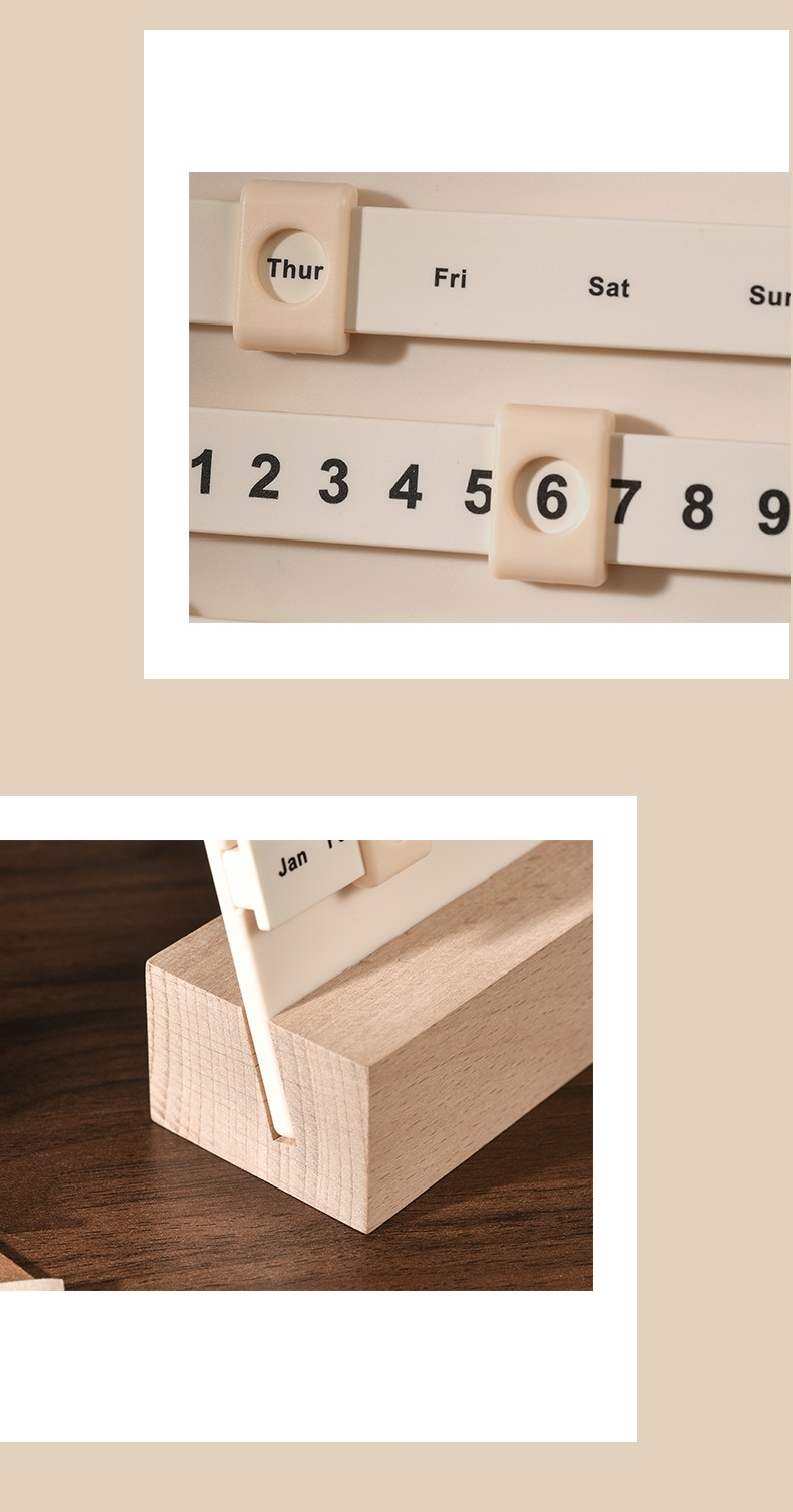 [FREE METAL RULER] INS Minimalist Creative DIY Perpetual Calendar ...