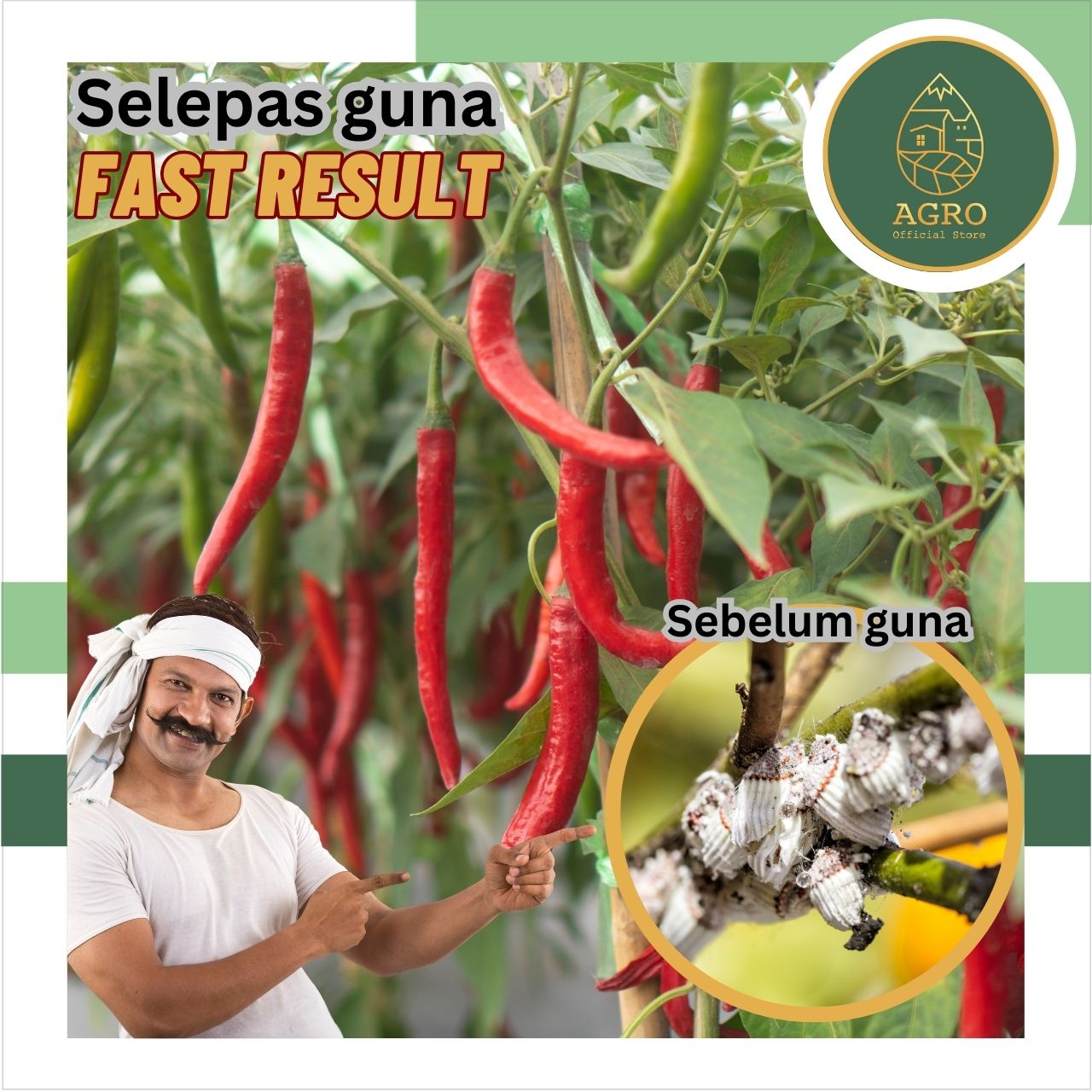 AGRO Pesticide EM Plant Insect Repellent / Racun/ Racun Pokok /Racun ...