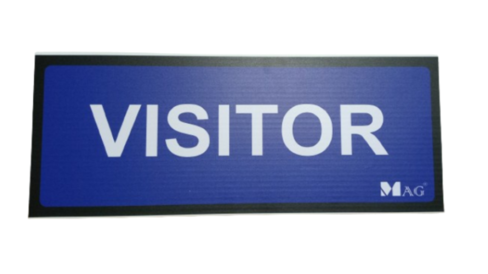 MAG Visitor Signboard Waterproof Sticker for Barrier Gate Arm 37x15cm ...