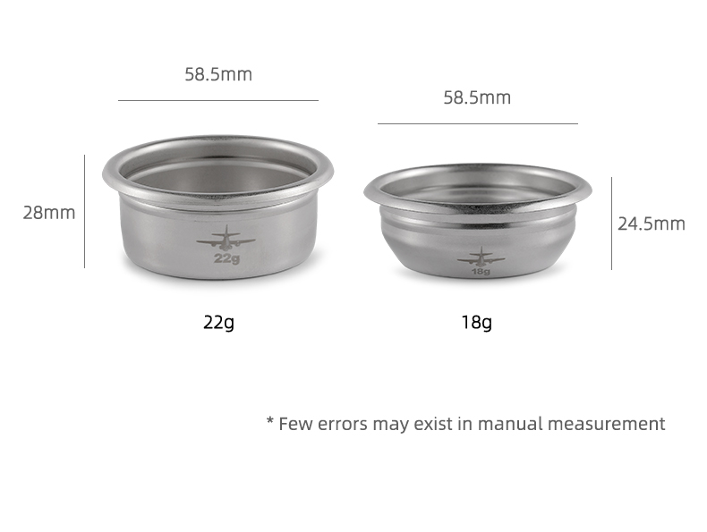 58mm Filtermand met Filter voor Het Overgieten van Koffie, Compatibel