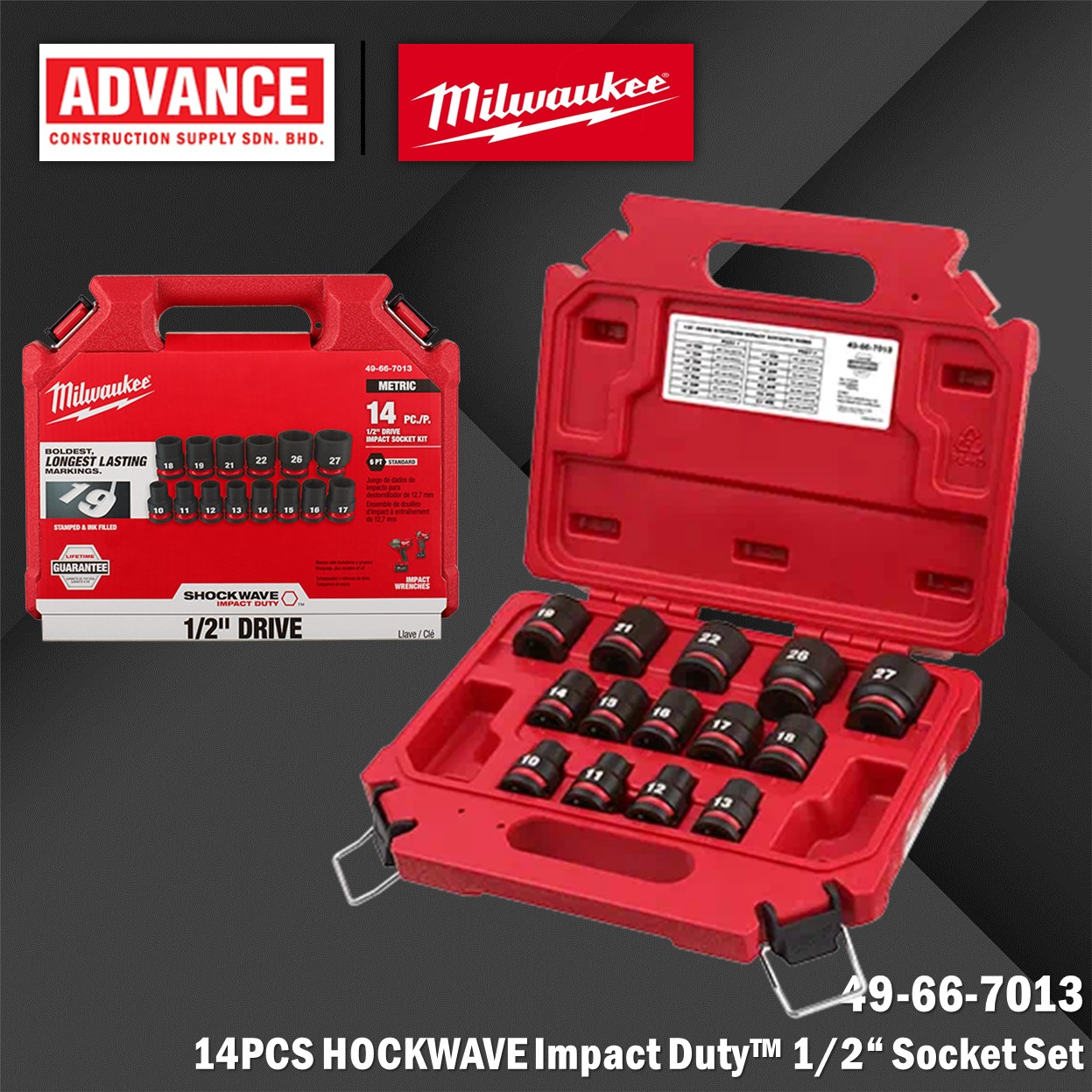 Milwaukee Shockwave Magnetic Nut Driver Set – 5/16" X 1-7/8", 10 Pack - View #2