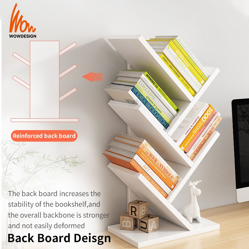 Bookshelf Desktop Book Rack Rak Buku Pokok Desk Organizer Book ...