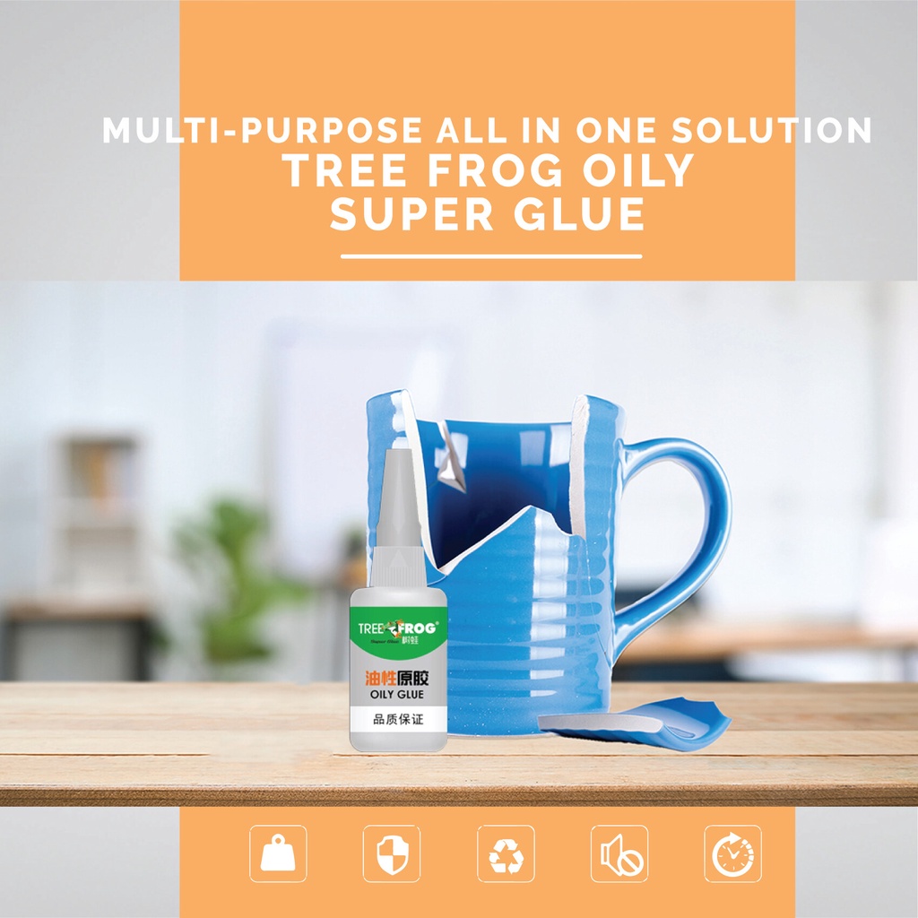 ORIGINAL Tree Frog Oily glue Super Glue Shoe Wood Metal Strong Adhesive