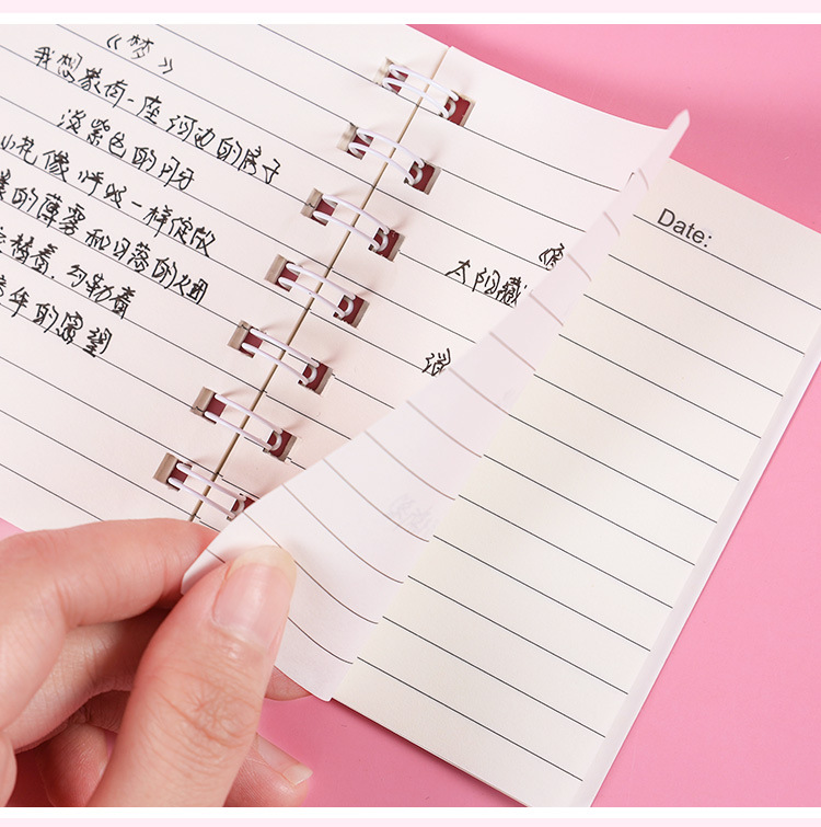 WHITESPACE Cute Cartoon Bear Notebook Mini Pocket Small Book Diary Buku ...