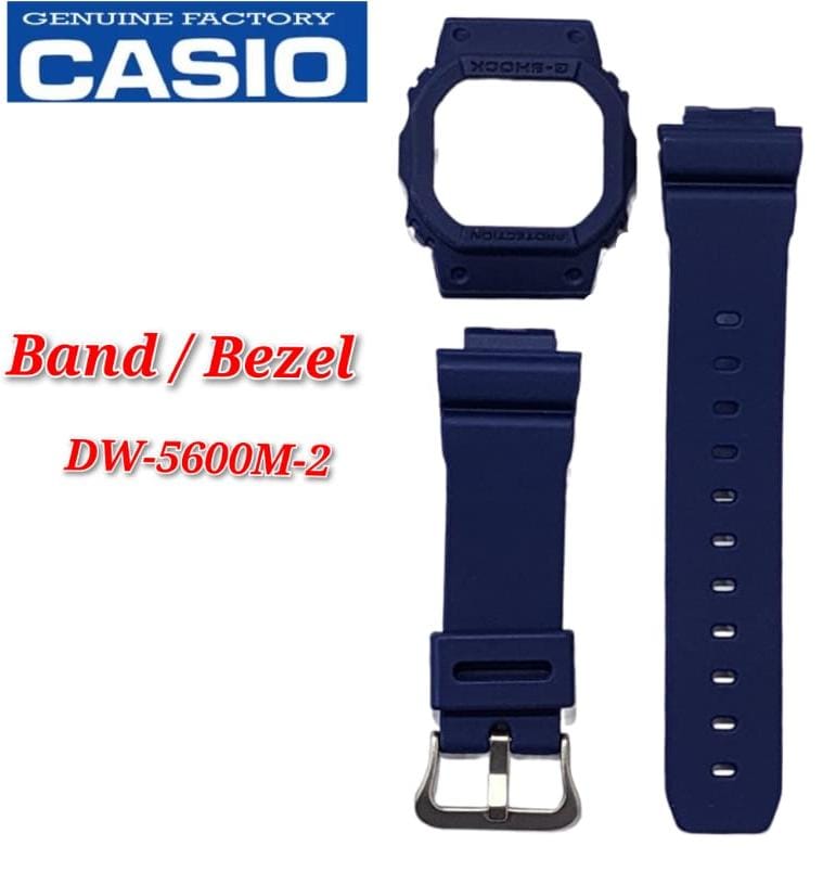 Bracelet montre Casio gris clair DW-5600M-8 DW-5600M en résine