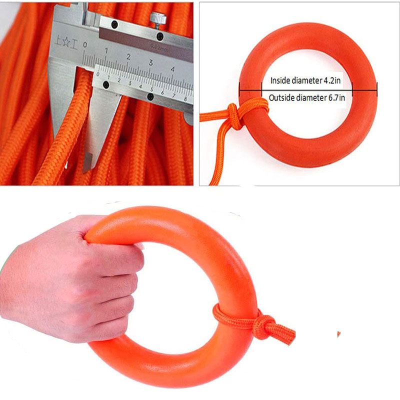 10mm 30/50M Emergency Lifeline Saving Rope Water Floating Rescue Night ...