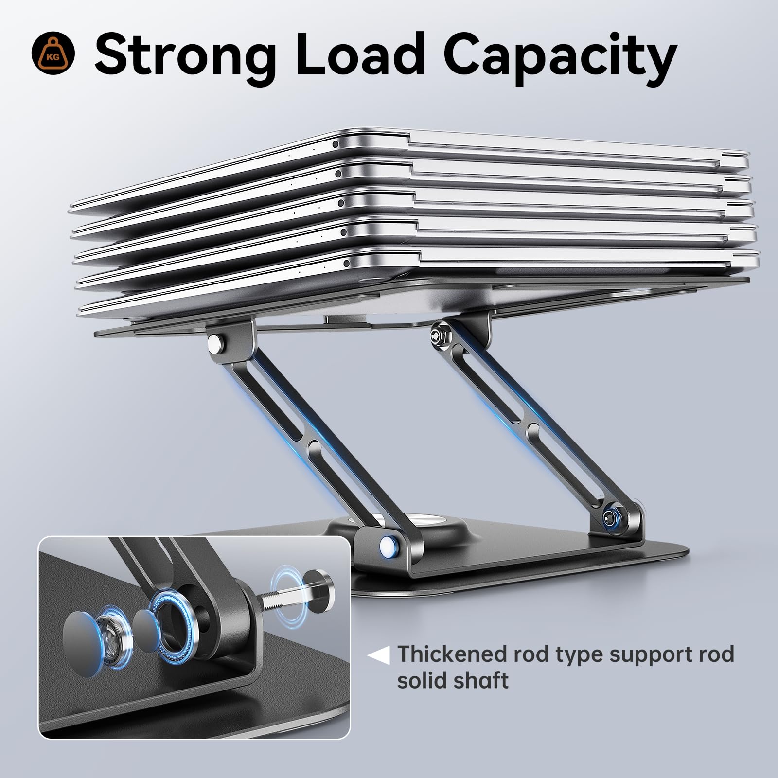 Laptop Stand Adjustable Laptop Holder Stand 360° Rotating Base ...
