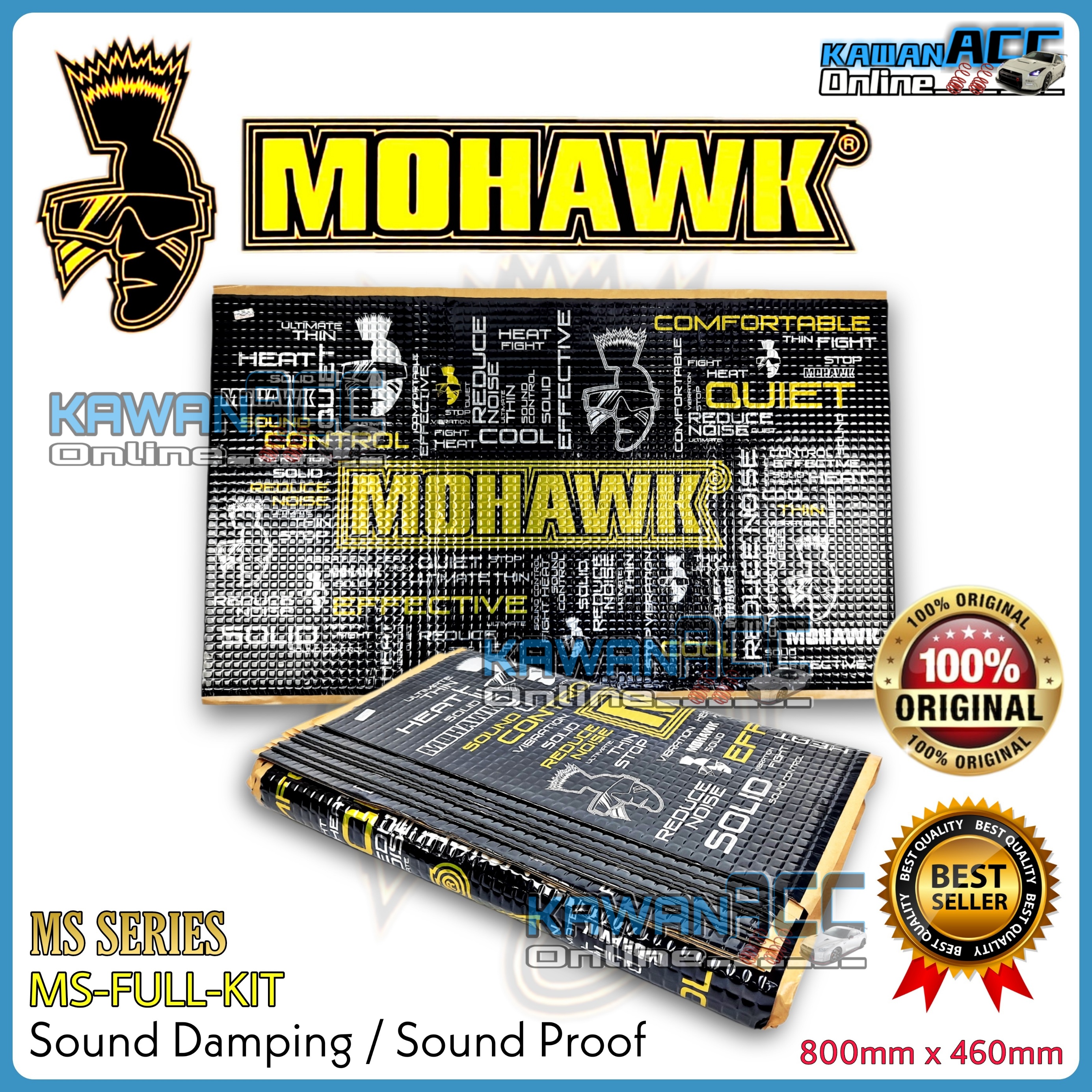 MOHAWK Soundproof / Sound Damping MA-FULL-KIT Car Soundproof /Sound ...