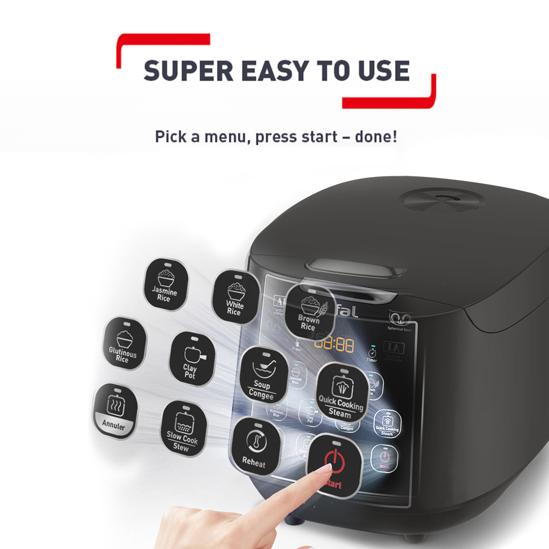 Tefal Easy Rice Cooker Plus (1.8L) RK736B Shopee Malaysia