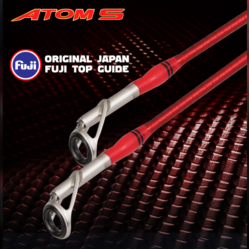 Ajiking Atom S (5'6ft-8'0ft) Spinning Casting Fishing Rod Joran Pancing ...