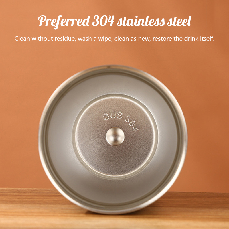 600ML Thermos Flask Tumbler Cup 304 Stainless Steel Vacuum Cool Ice Cup ...