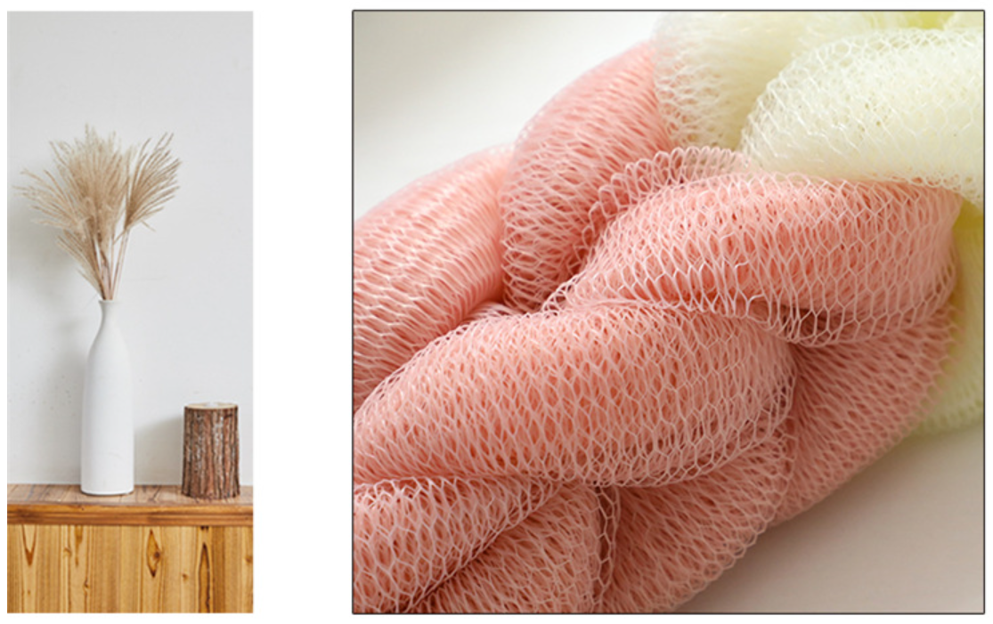 *Ready Stock* Long Stretch Back Sponge with Rope Handles Back Scrubber ...