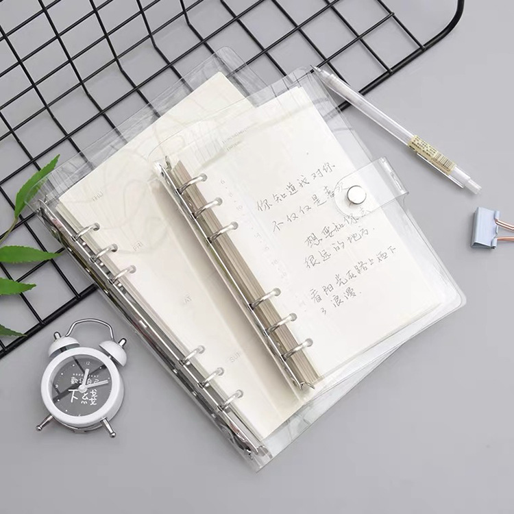 Barang YES A6 A5 Transparent Soft PVC Cover Loose Leaf Binder Clear ...