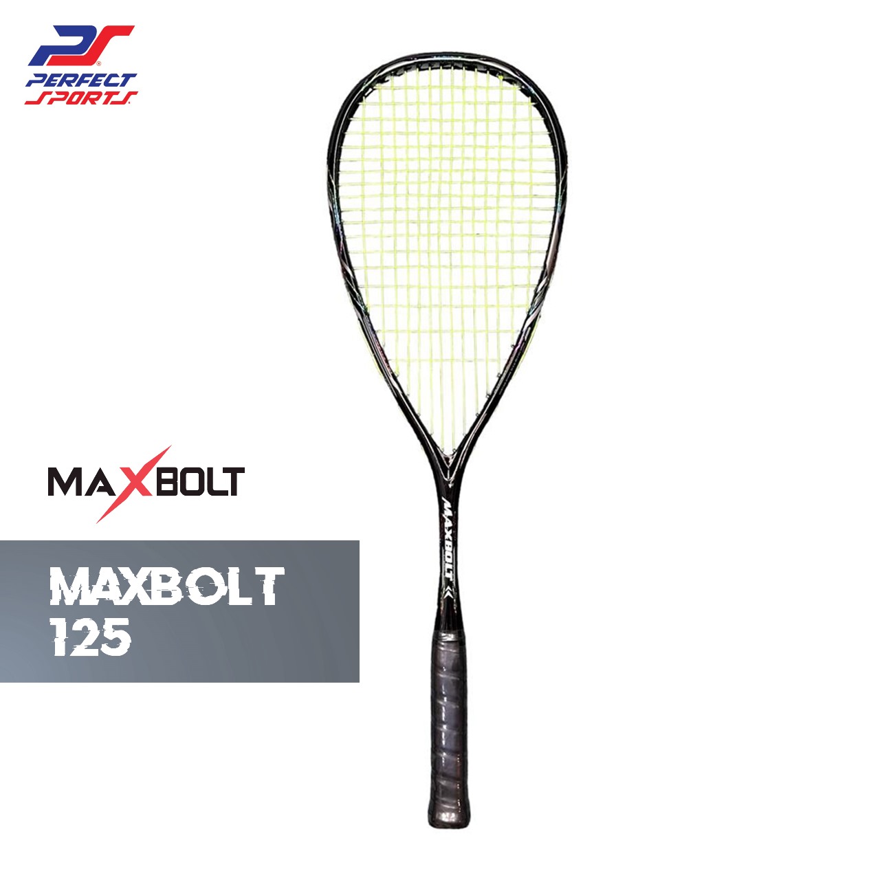 [Free String + Grip] MAXBOLT SUPERSTAR 125 SQUASH RACKET (125G ...