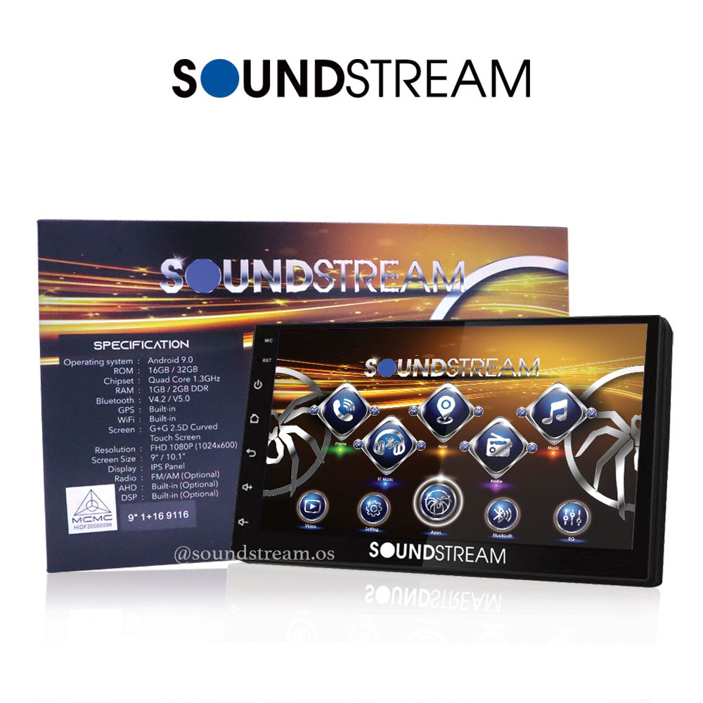 SOUNDSTREAM Anzuo Explore 2RAM+64GB Car Android Player 9 Inch 10 Inch ...