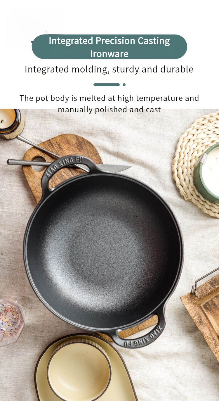 🔥Thickened cast iron micro pressure pot nitrided iron pot household ...
