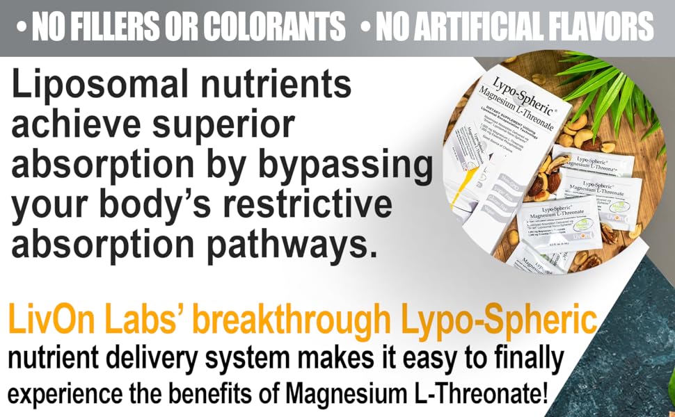 LIVON LABS Lypo-Spheric MAGNESIUM L-THREONATE liposomal from USA ...