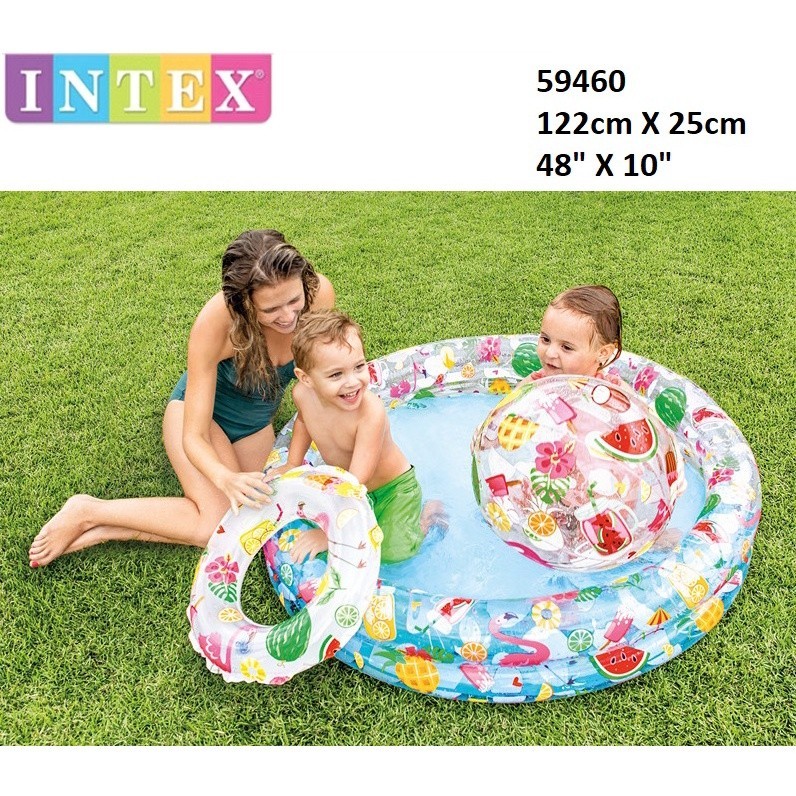 INTEX 2in1 59469 59460 Inflatable Pool Ocean Ball Pool Baby Children's ...